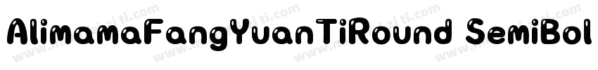 AlimamaFangYuanTiRound SemiBold字体转换